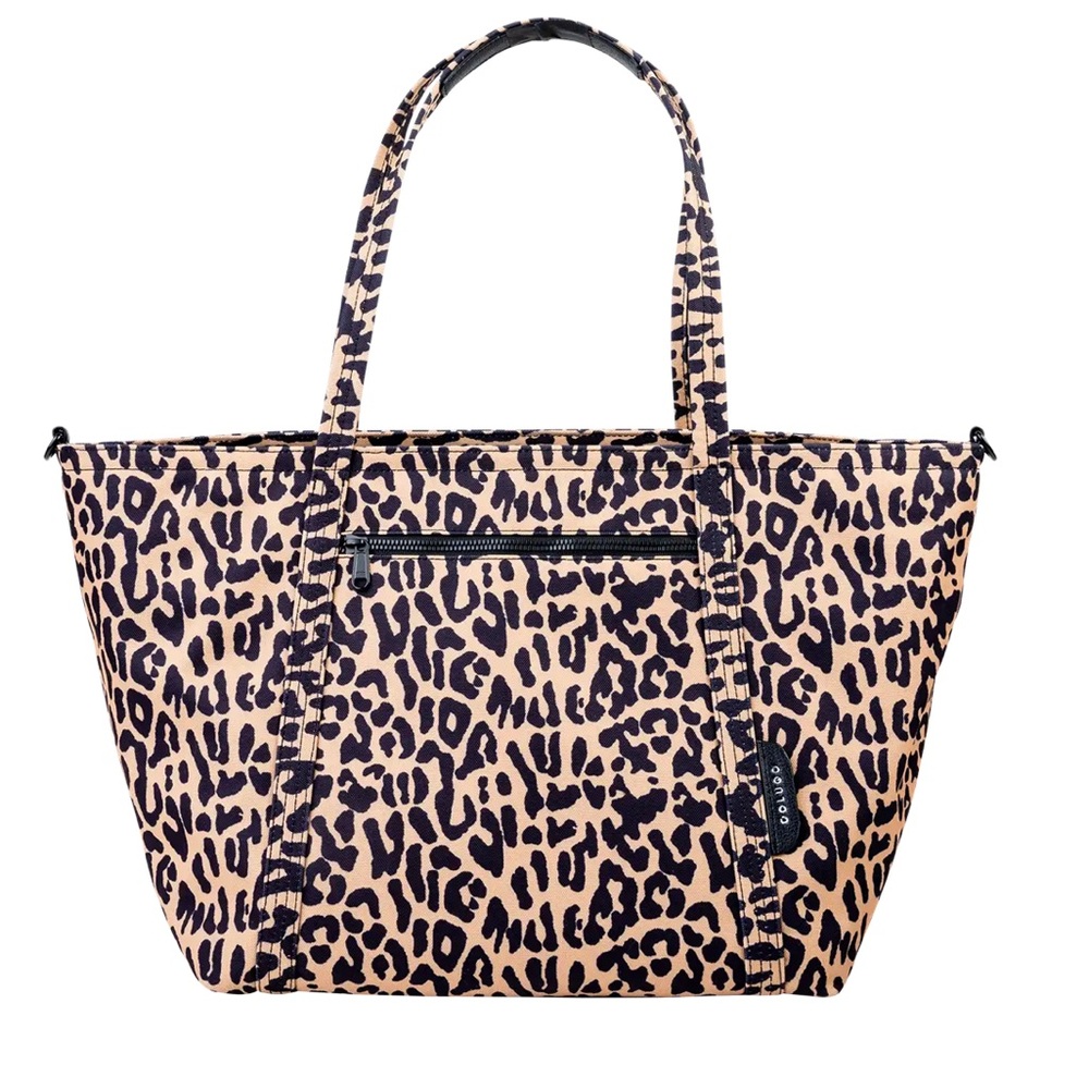Colugo Diaper Tote in Wild Child Cheetah - Diaper Bag Large Animal Print